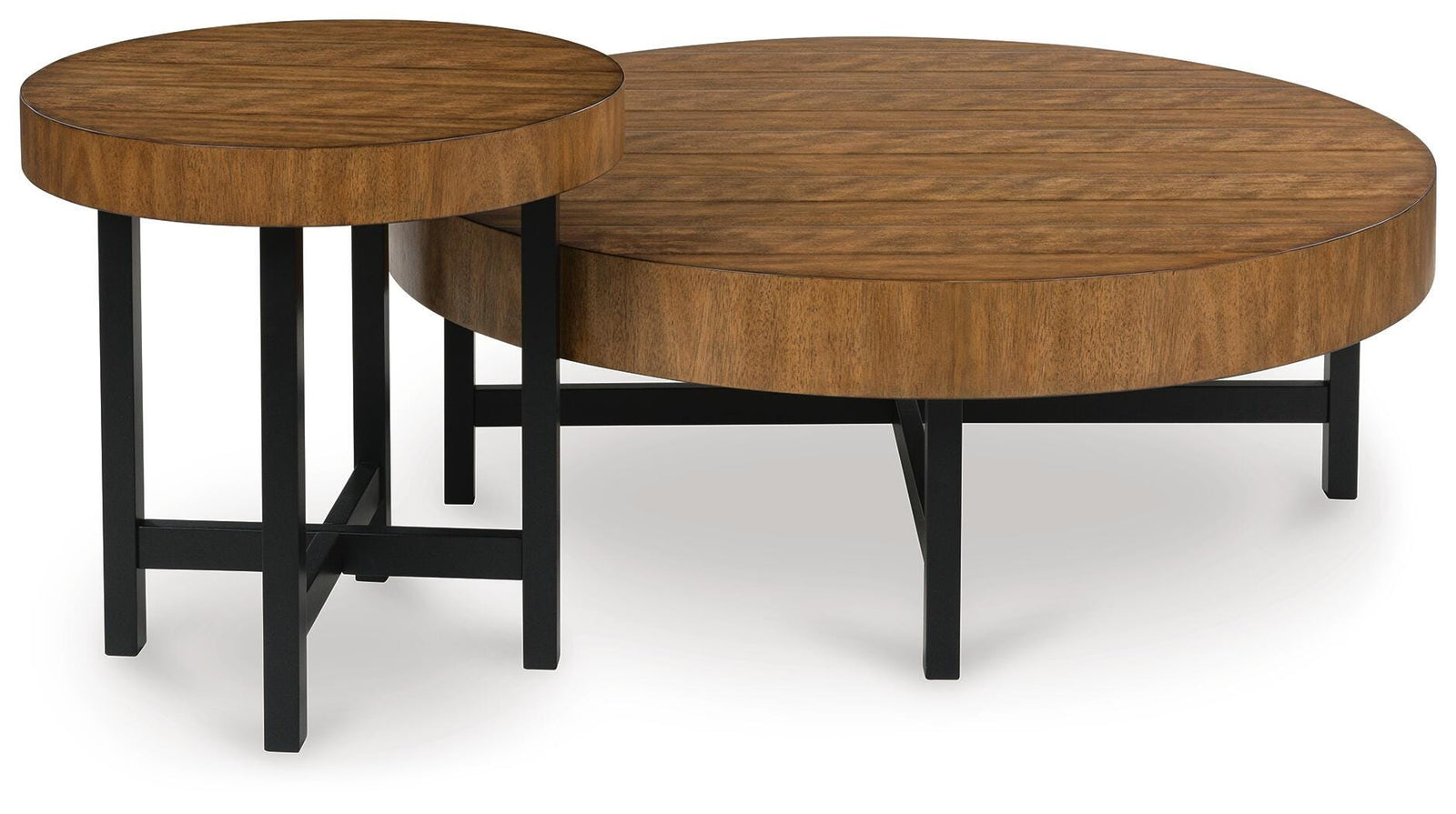 Steenlage Table (Set of 2) - Dark Brown (1)