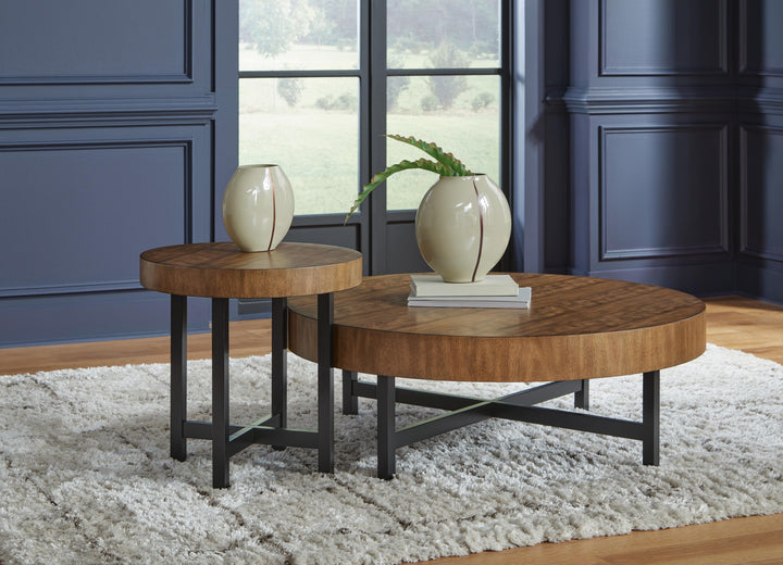 Steenlage Table (Set of 2) - Dark Brown (10)