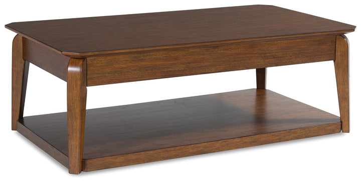 Trenmour Coffee Table - Light Brown (6)