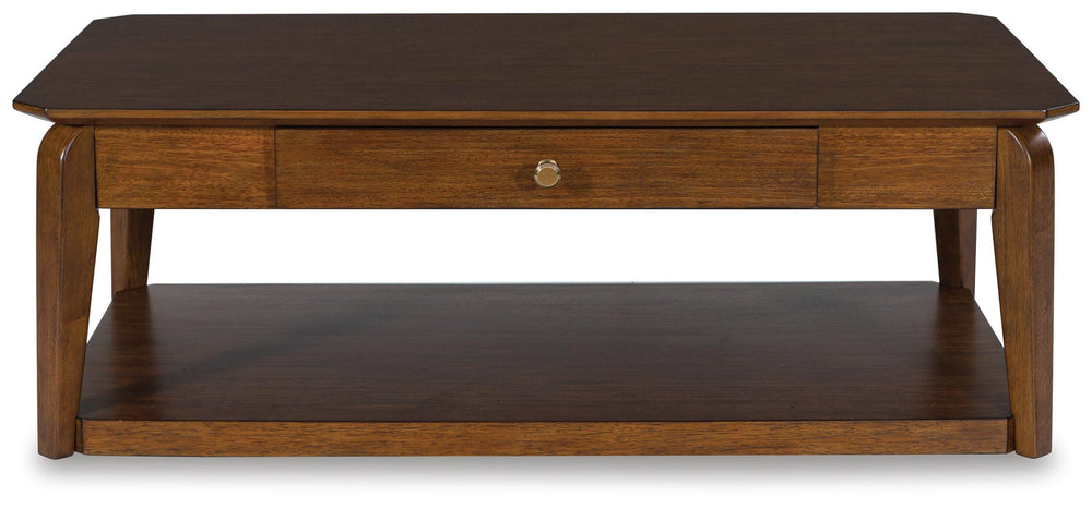 Trenmour Coffee Table - Light Brown (4)