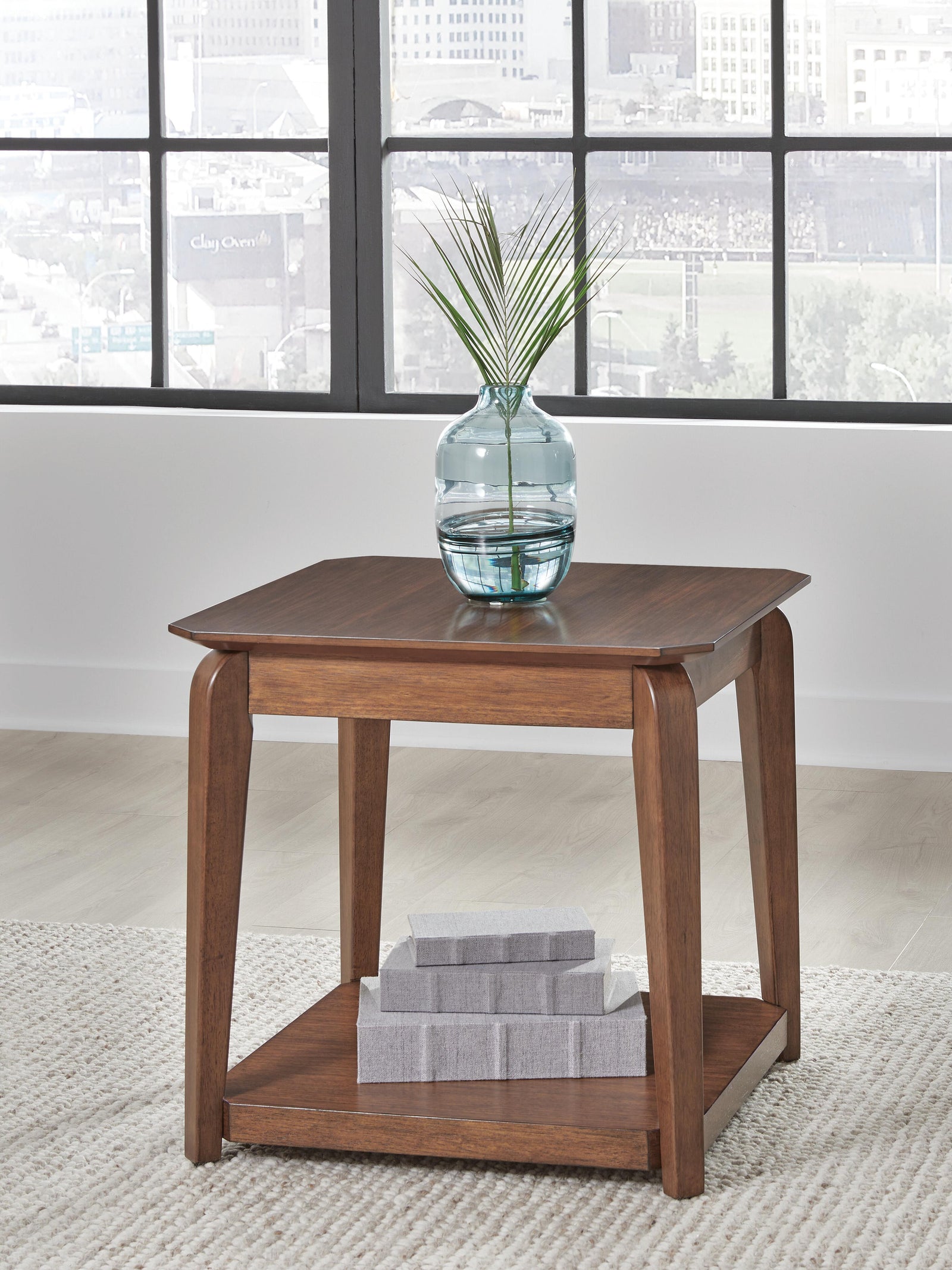 Trenmour End Table - Light Brown (2)
