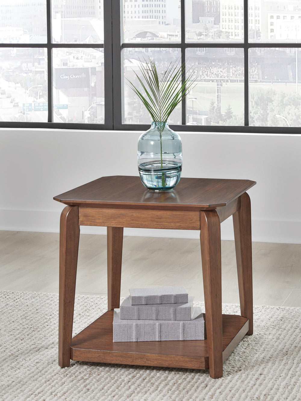 Trenmour End Table - Light Brown (2)