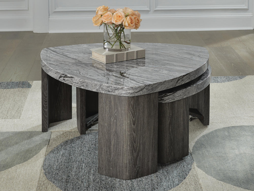 Surmour Stacked Coffee Table - Gray (6)
