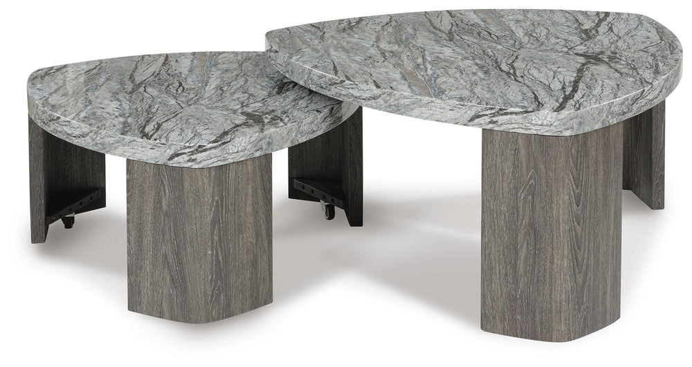 Surmour Stacked Coffee Table - Gray (4)