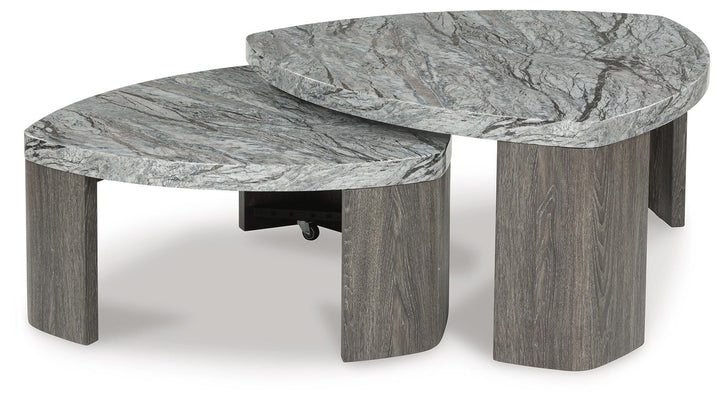 Surmour Stacked Coffee Table - Gray (1)