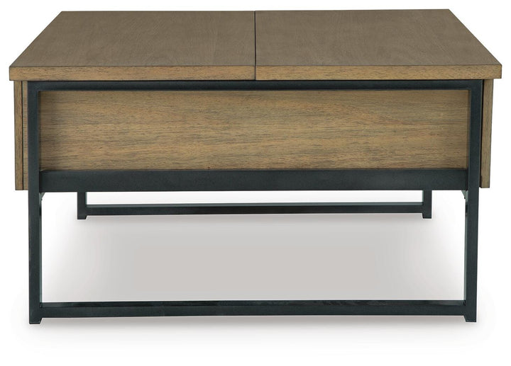 Montia Lift-Top Coffee Table - Light Brown (5)