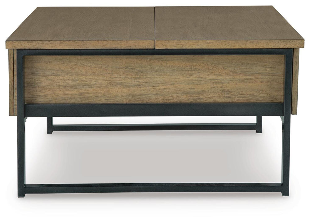 Montia Lift-Top Coffee Table - Light Brown (5)