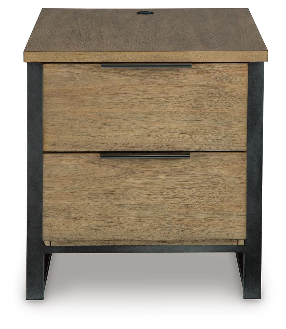 Montia End Table - Light Brown (4)