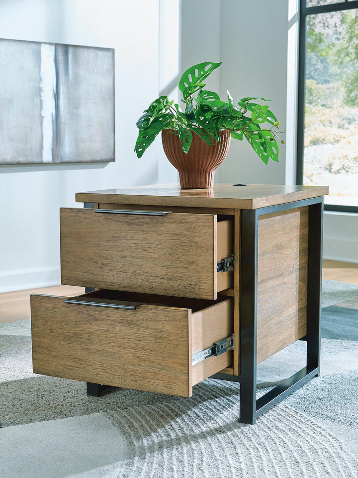 Montia End Table - Light Brown (6)