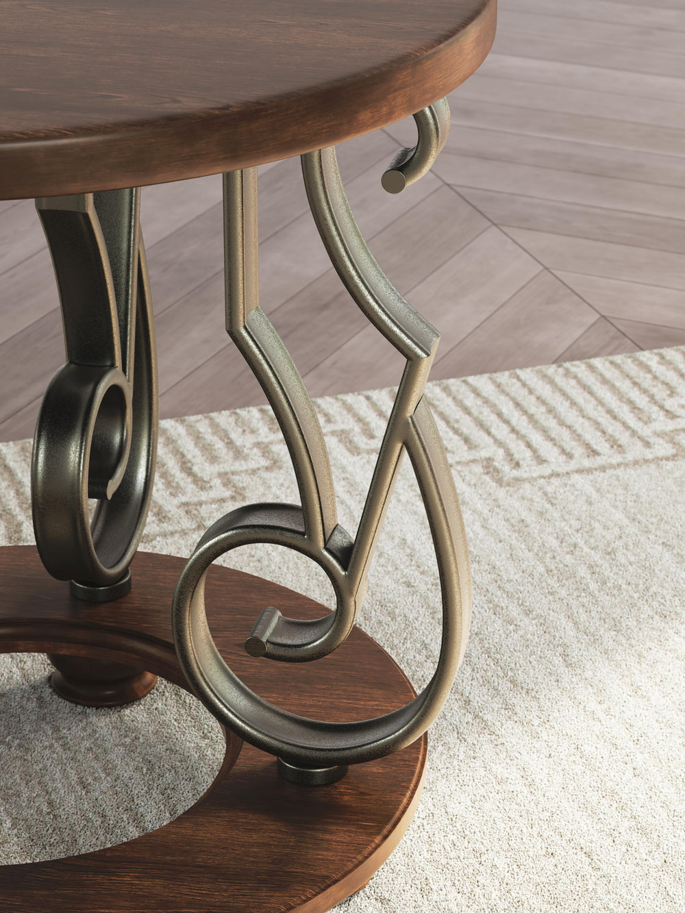 Frallyn End Table - Dark Brown (5)