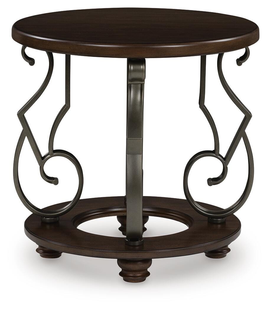 Frallyn End Table - Dark Brown (3)