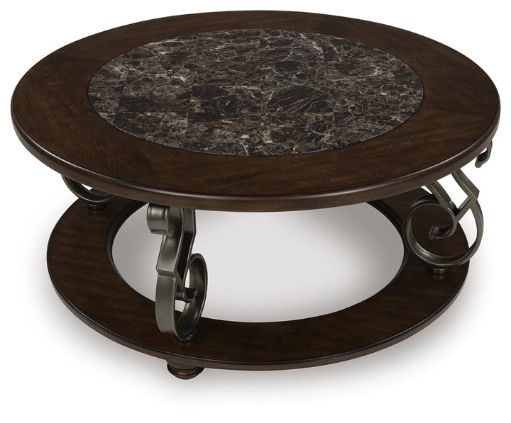 Frallyn Coffee Table - Dark Brown (3)