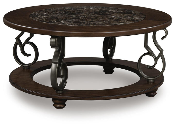 Frallyn Coffee Table - Dark Brown (1)