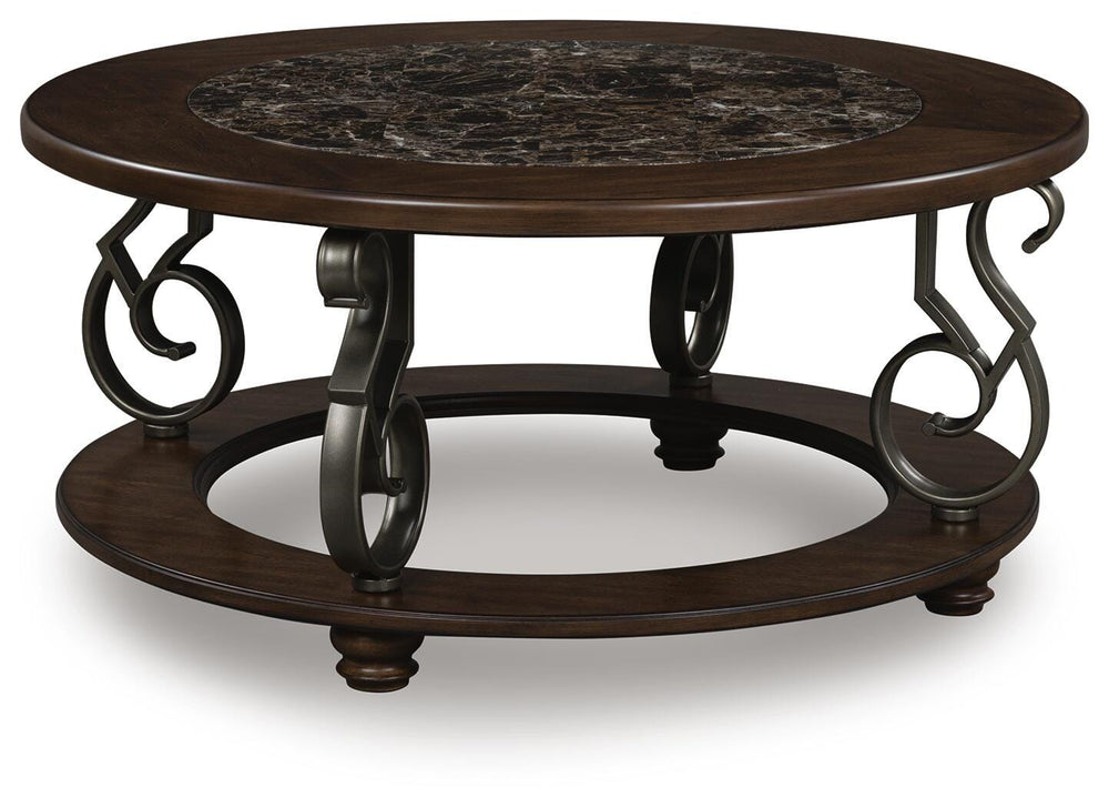 Frallyn Coffee Table - Dark Brown (1)