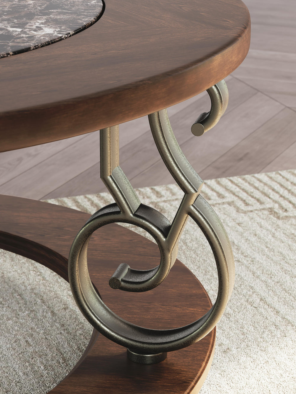 Frallyn Coffee Table - Dark Brown (6)