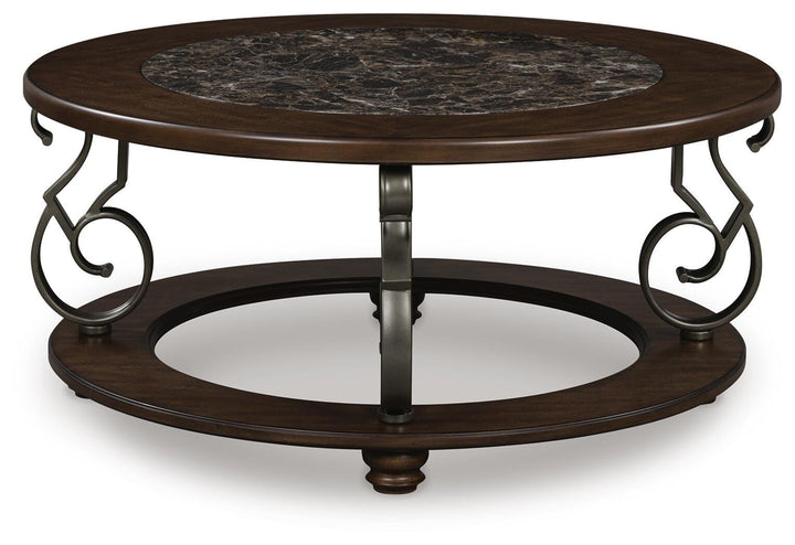 Frallyn Coffee Table - Dark Brown (4)