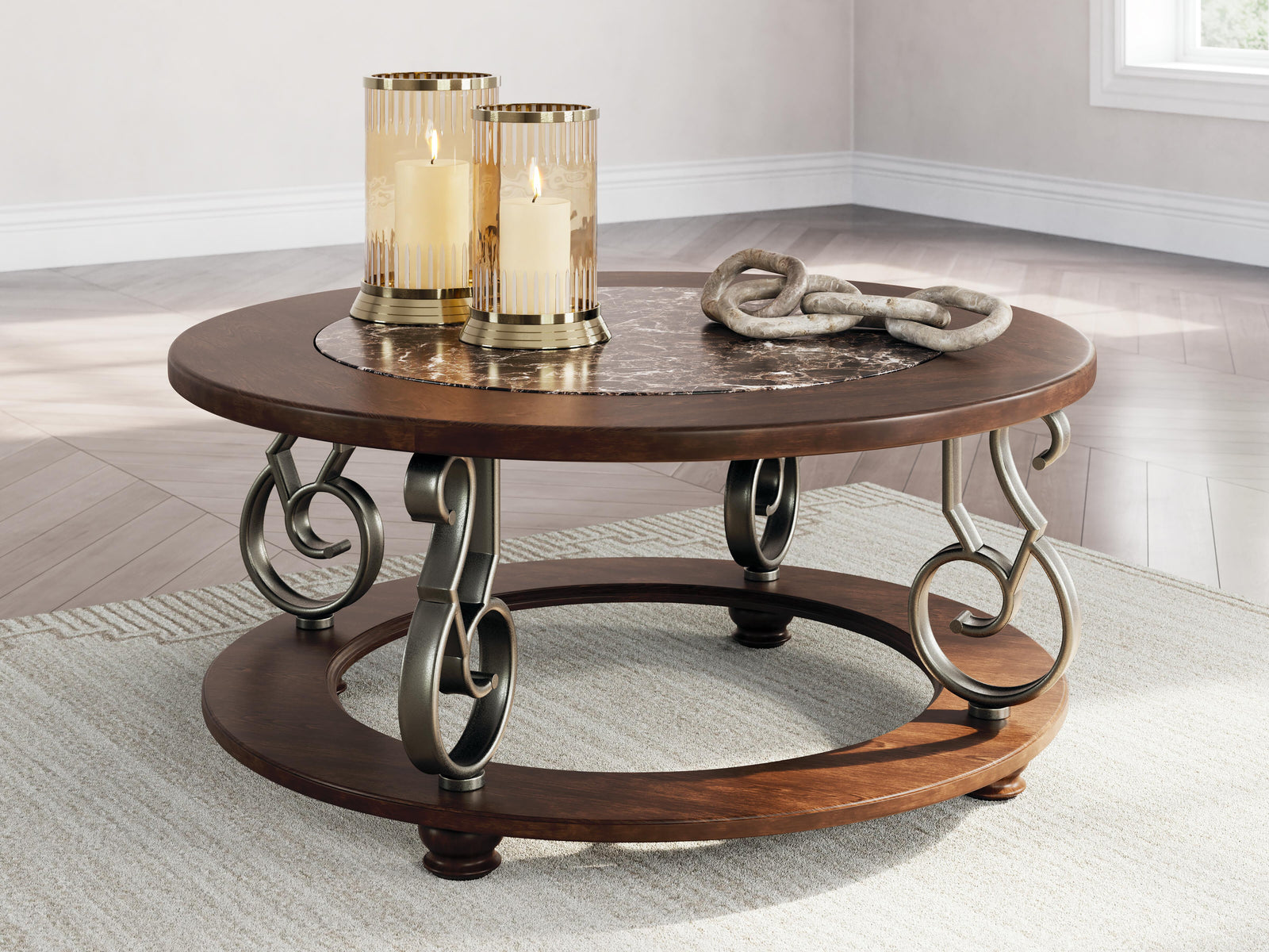 Frallyn Coffee Table - Dark Brown (2)