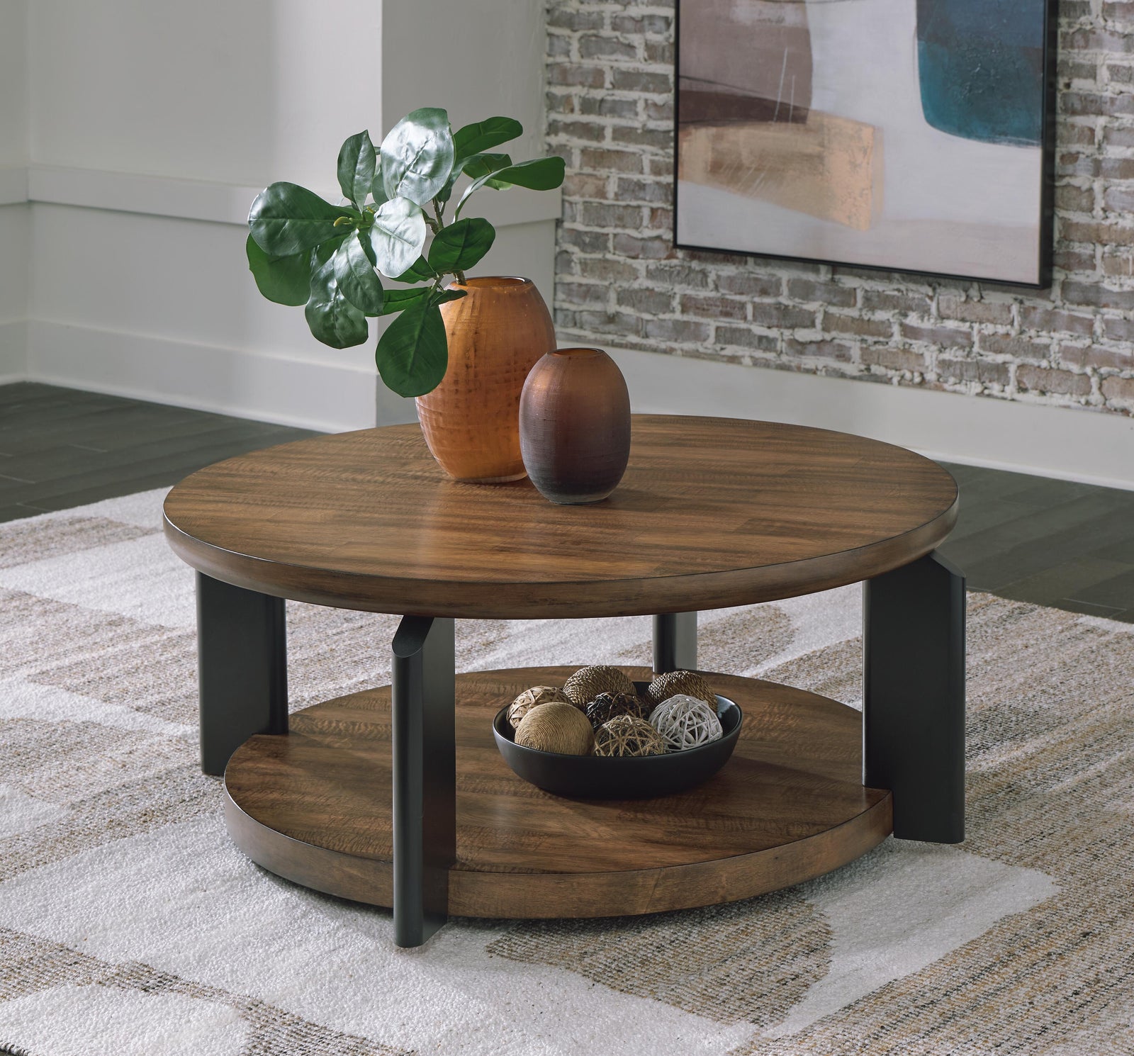 Kraeburn Coffee Table - Dark Brown (2)