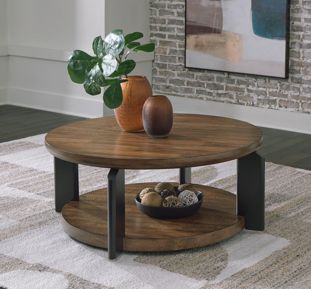 Kraeburn Coffee Table - Dark Brown (2)