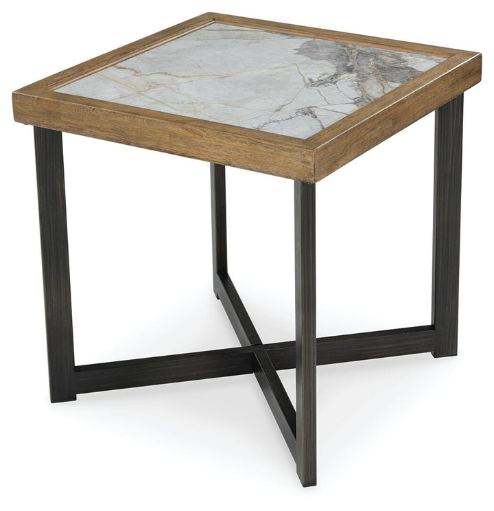 Montia End Table - Light Brown (3)