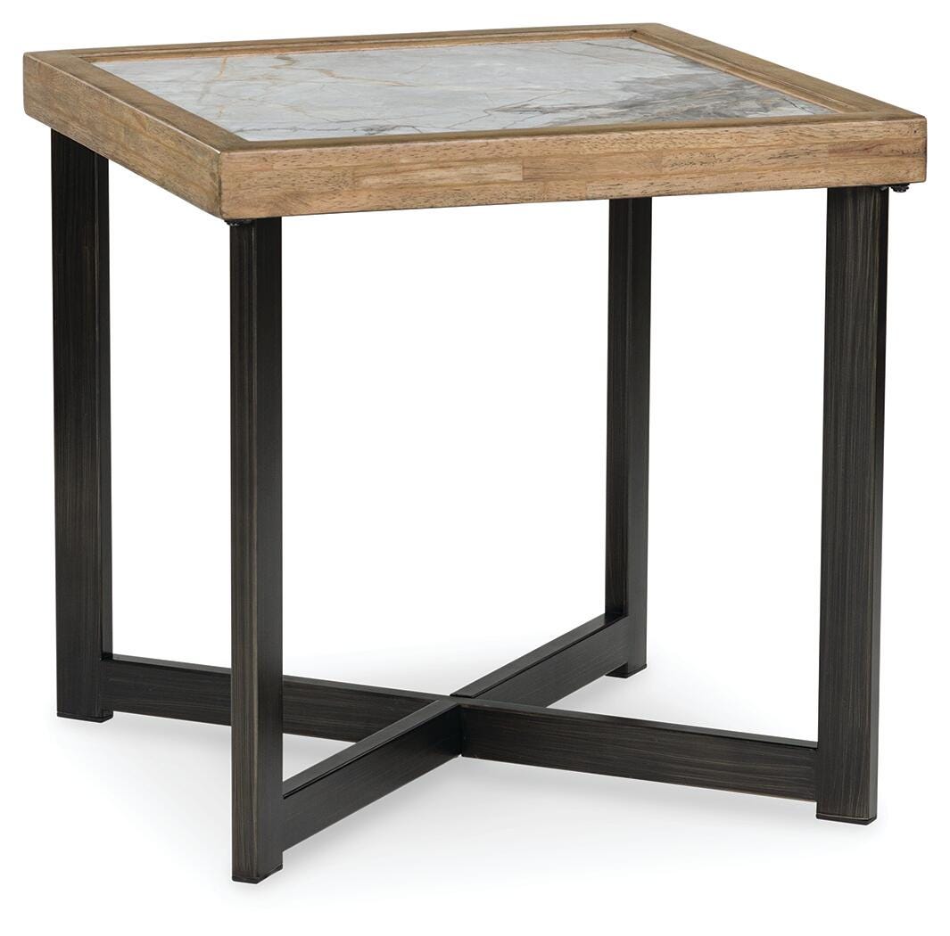 Montia End Table - Light Brown (1)