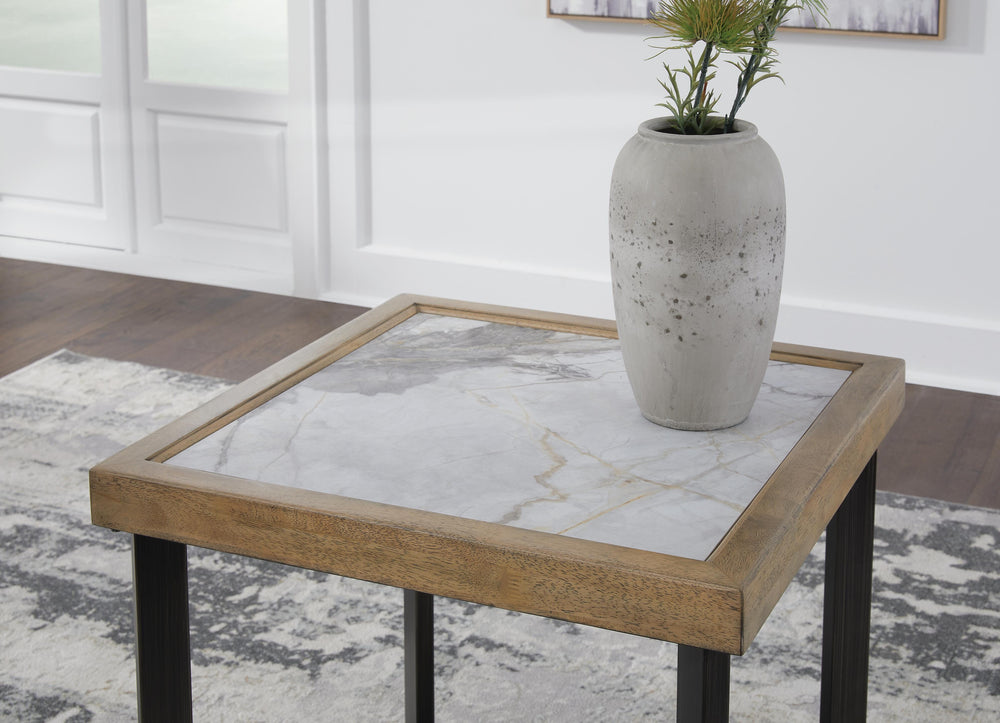 Montia End Table - Light Brown (6)