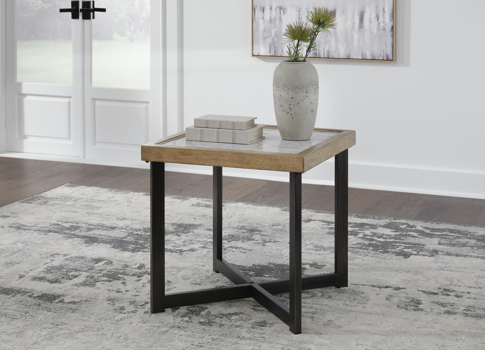 Montia End Table - Light Brown (2)