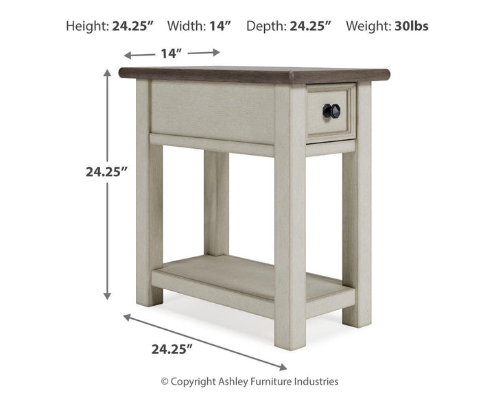 Bolanburg Chairside End Table - White (4)