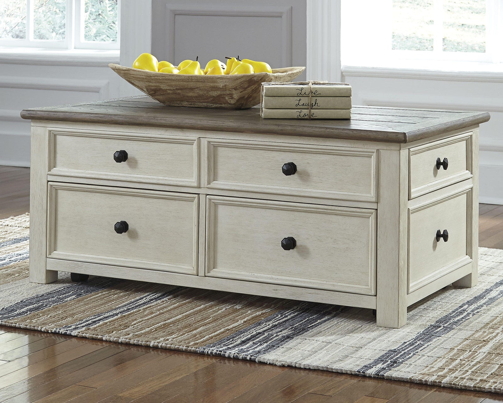 Bolanburg Coffee Table with Lift Top - White (2)