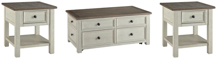 Bolanburg Coffee Table and 2 End Tables - Two-tone (1)