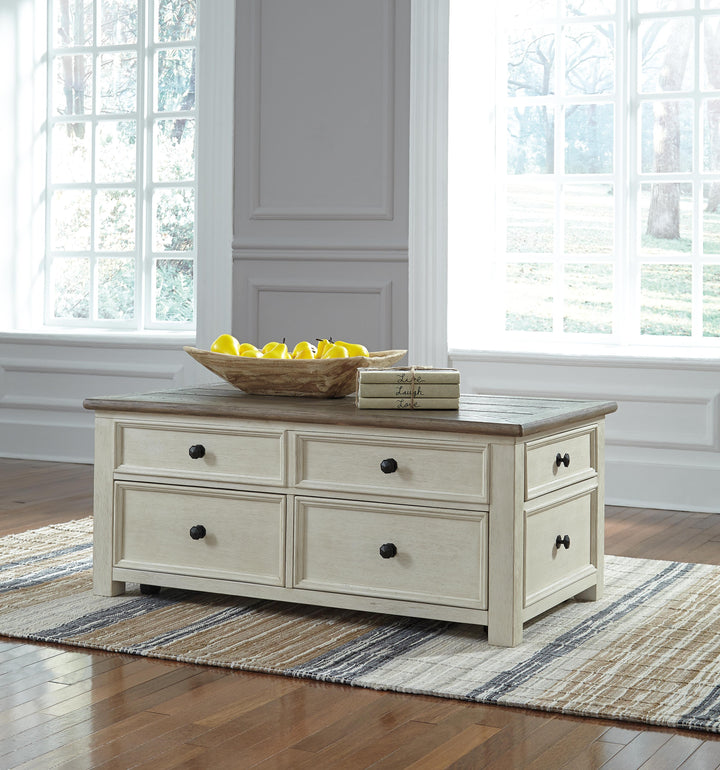 Bolanburg Coffee Table with End Table and Chairside End Table - Two-tone (22)