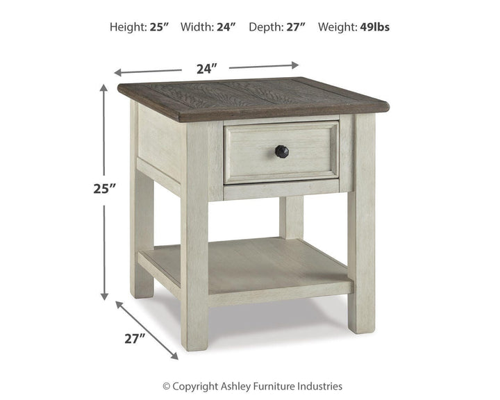 Bolanburg End Table - White (3)