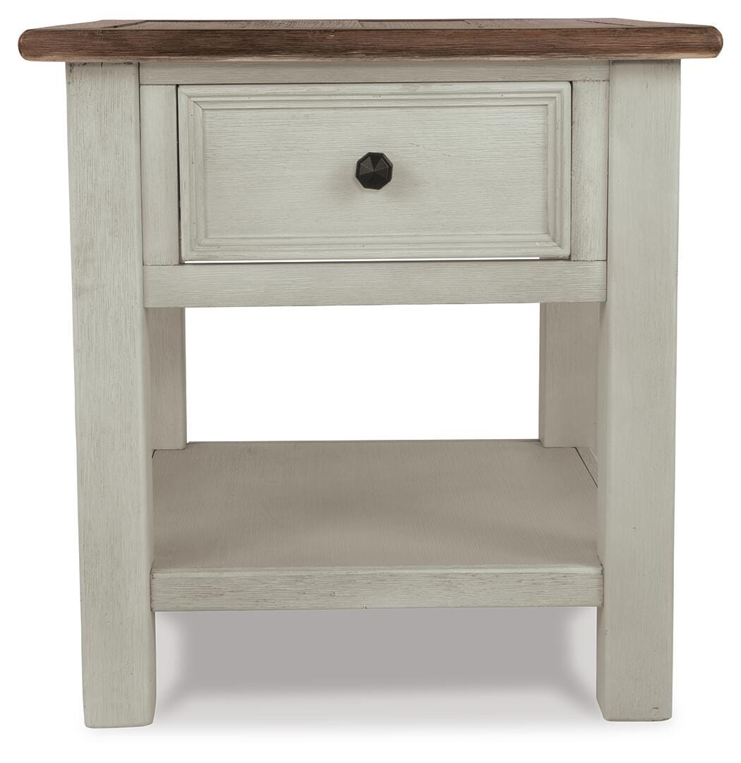 Bolanburg Coffee Table with End Table and Chairside End Table - Two-tone (2)