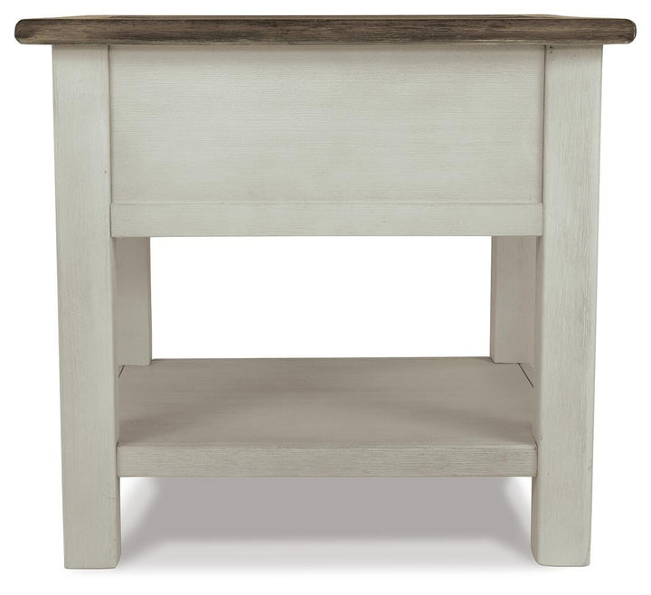 Bolanburg Coffee Table with End Table and Chairside End Table - Two-tone (5)
