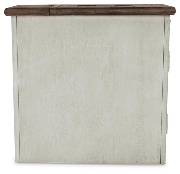Bolanburg Coffee Table and 2 Chairside End Tables with Console - Two-tone (7)