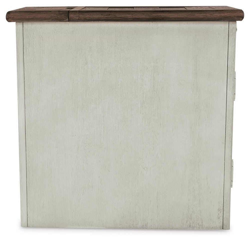 Bolanburg Coffee Table and 2 Chairside End Tables with Console - Two-tone (7)