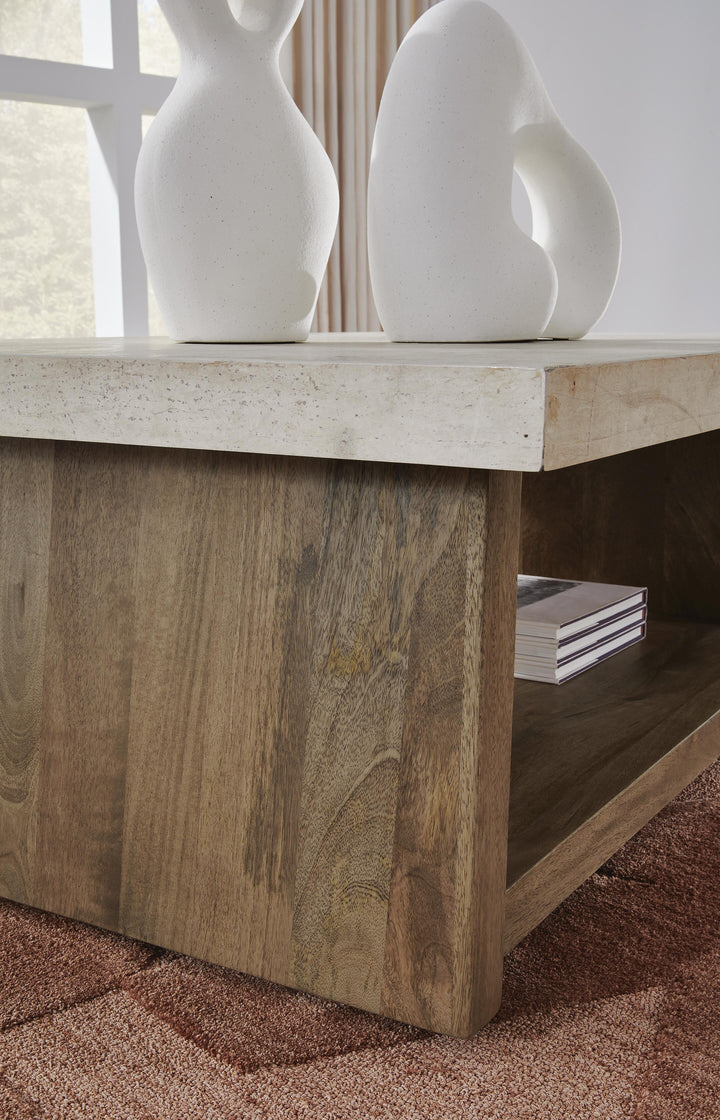 Brendalhouse Coffee Table - Light Brown (6)
