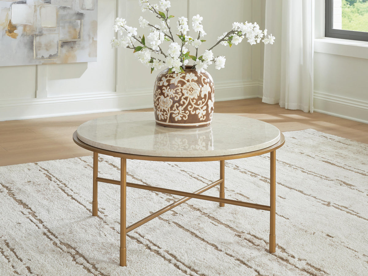 Alben Coffee Table - Antique Gold (2)