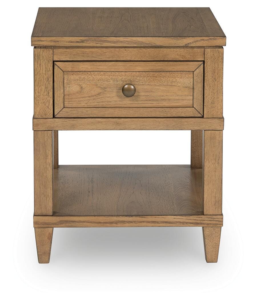 Sharlance End Table - Light Brown (4)