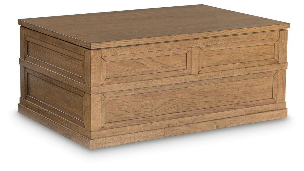 Sharlance Lift-Top Coffee Table - Light Brown (6)