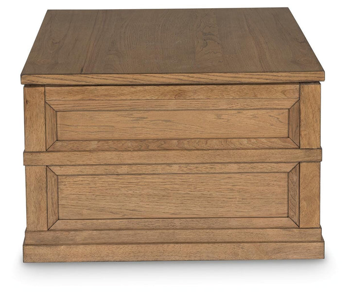 Sharlance Lift-Top Coffee Table - Light Brown (5)