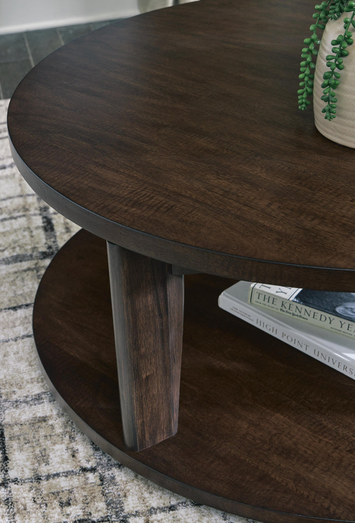 Korestone 2 Coffee Table - Dark Brown (7)