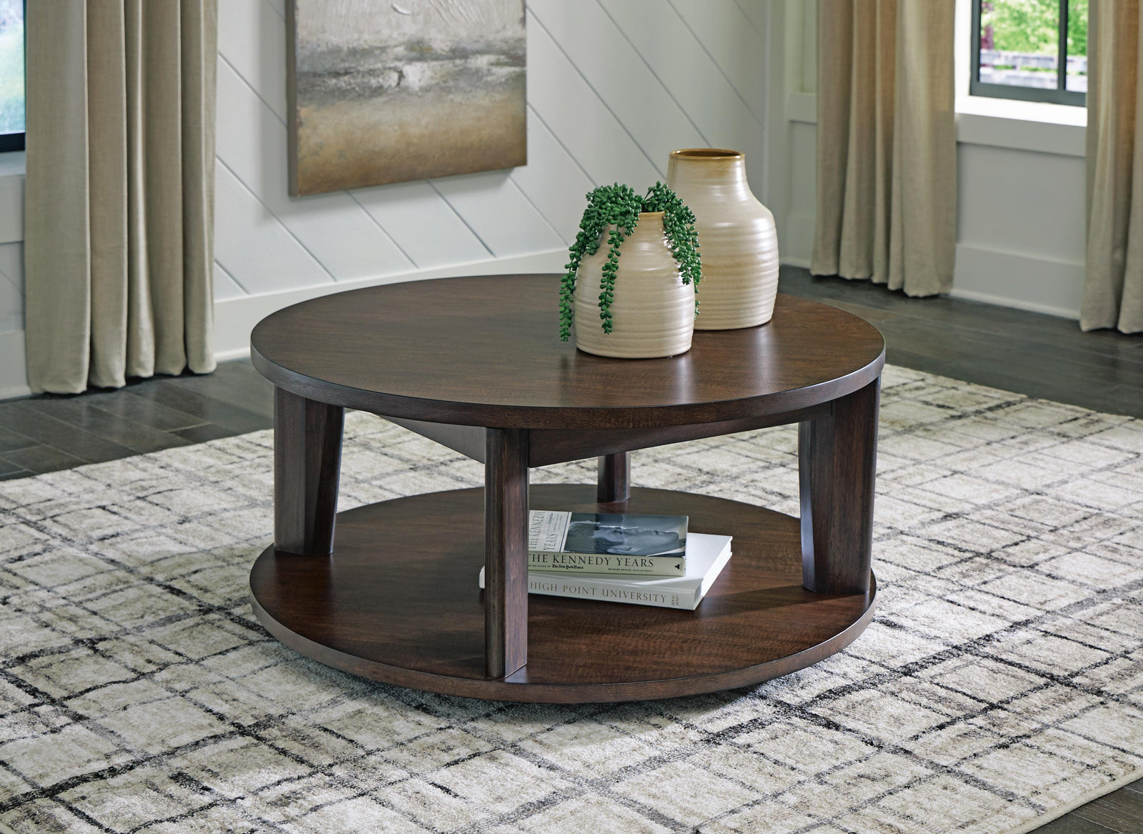 Korestone 2 Coffee Table - Dark Brown (2)