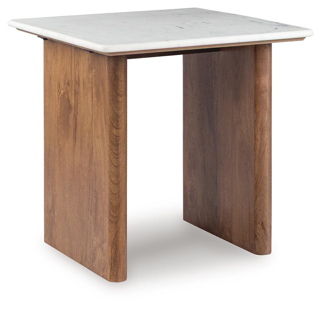Isanti End Table - Light Brown (1)
