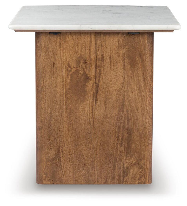 Isanti End Table - Light Brown (4)