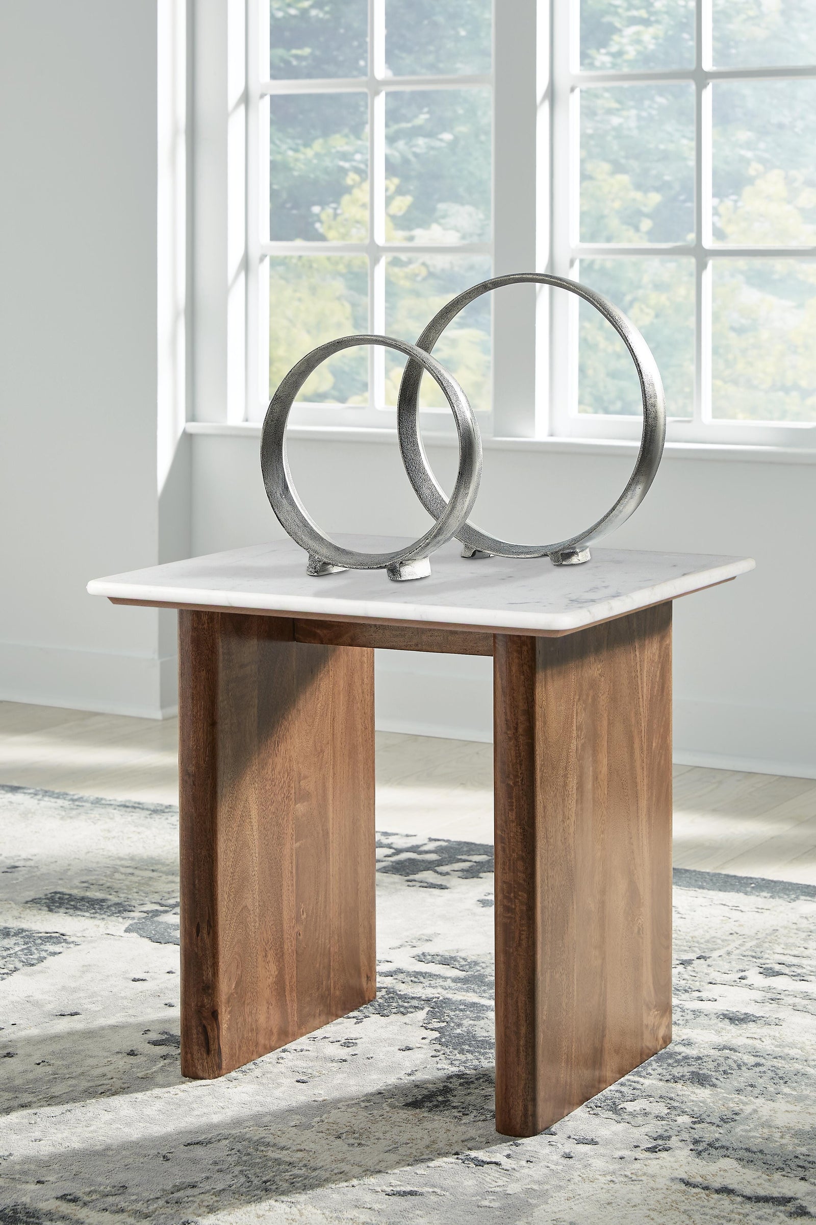 Isanti End Table - Light Brown (2)