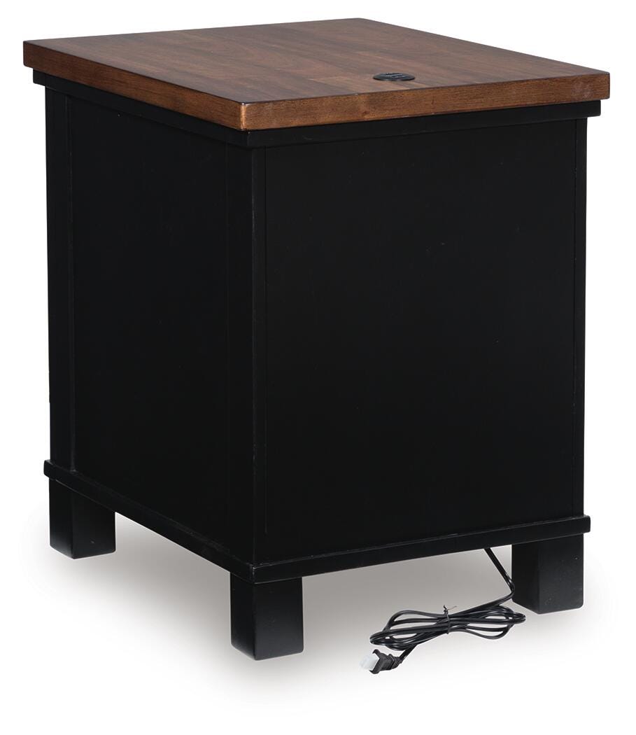 Wildenauer Chairside End Table - Black (6)
