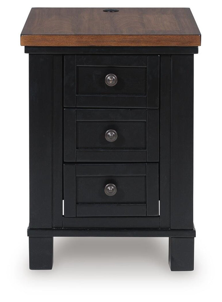 Wildenauer Chairside End Table - Black (4)