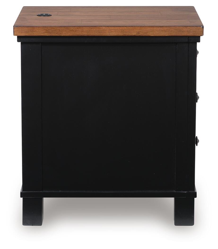 Wildenauer Chairside End Table - Black (5)