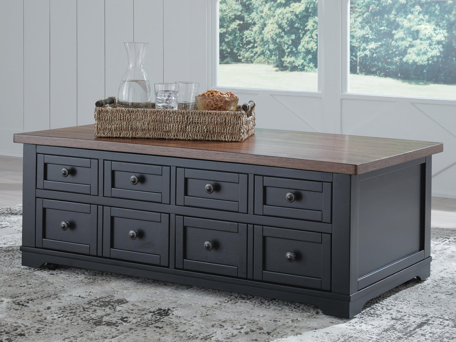 Wildenauer Lift-Top Coffee Table - Black (2)